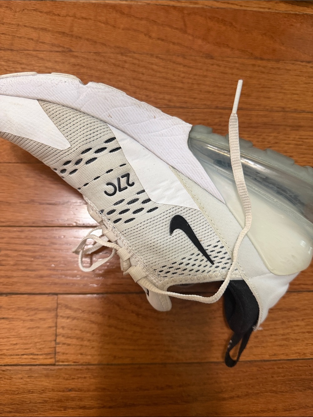 Nike  Air Sneakers in White and Black - Picture 3 of 9